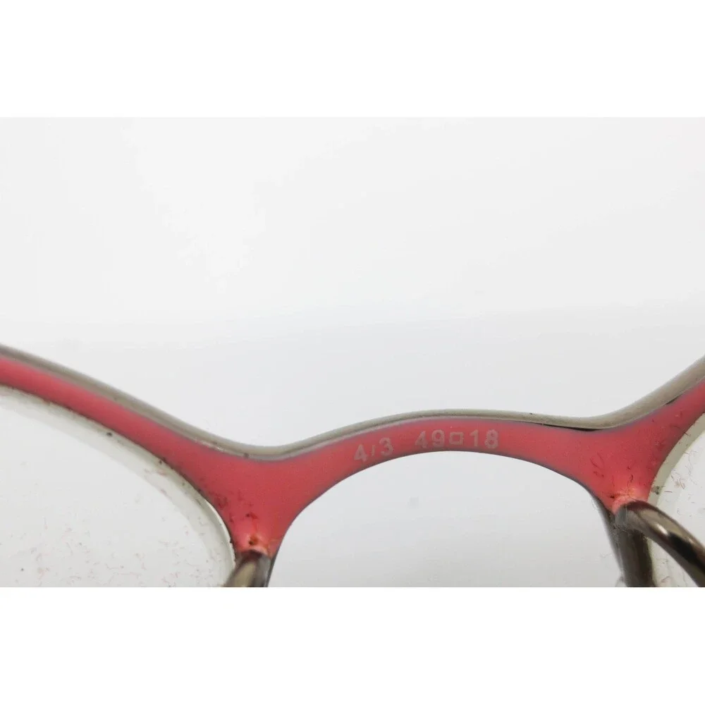 Valentino 5366 0ZW9 Cat Eye Eyeglasses Gunmetal Pink 49-18-135 Made in Italy